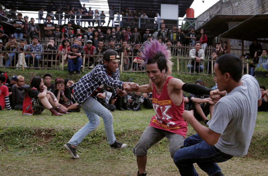 Punk dancing